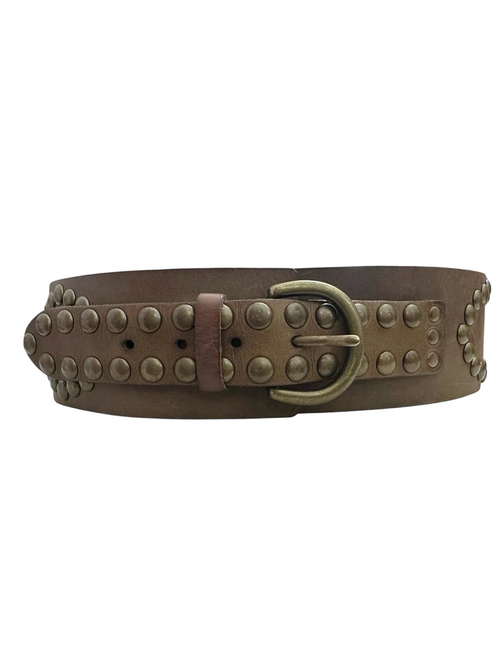 Vintage Linea Pelle Studded Leather Statement Belt - Picture 8 of 12